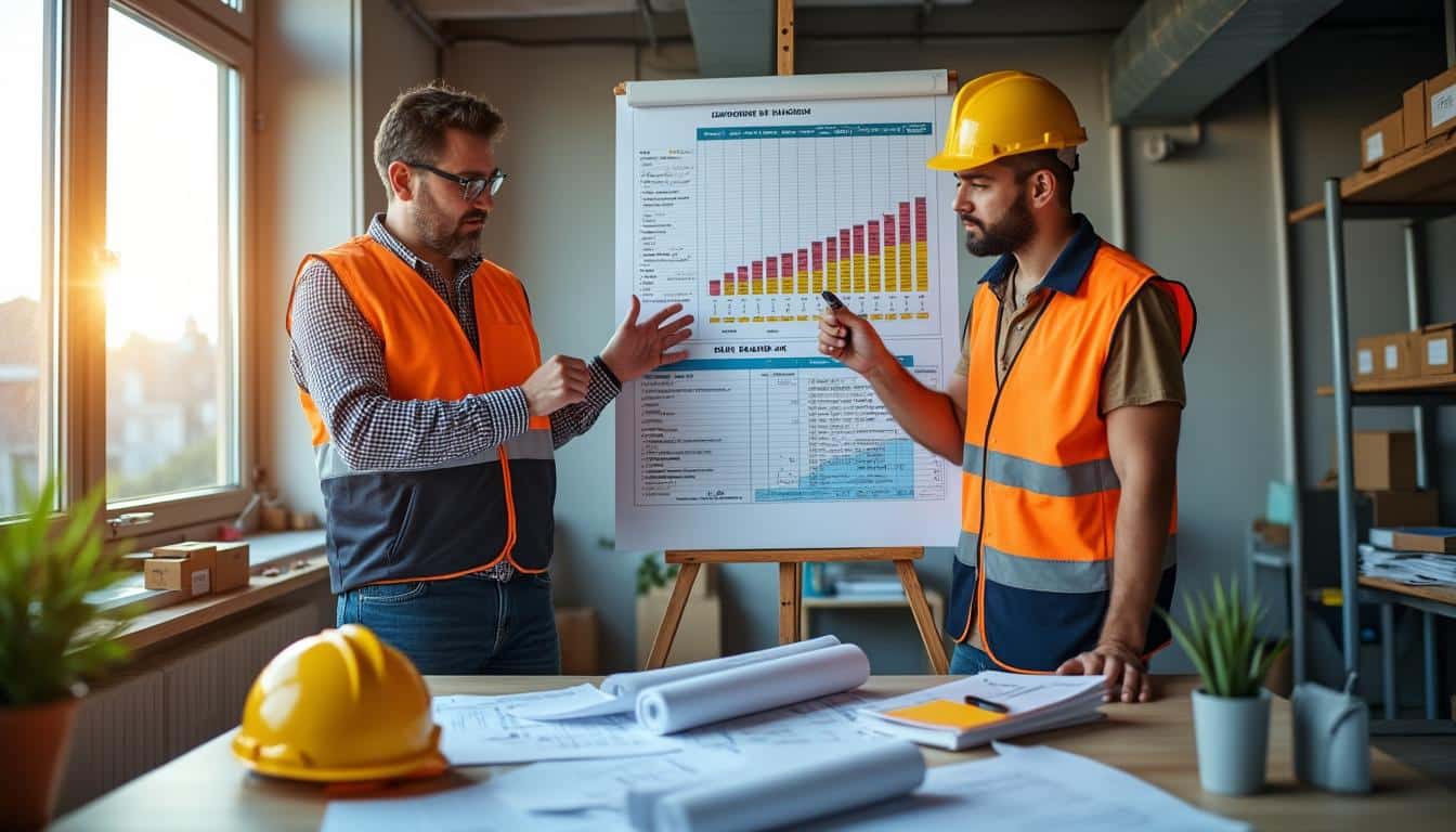 Illustration: Comment fonctionnent les coefficients et classifications dans la grille de salaire BTP ?