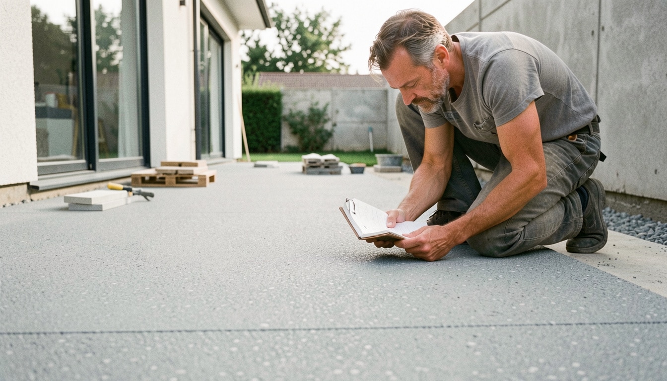 Prix du béton désactivé au m² et budget à prévoir
