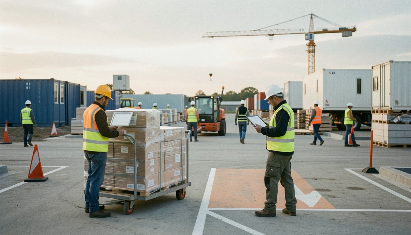 Logistique de chantier BTP : organiser sans ralentir