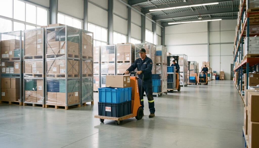 Manutention des rolls et flux logistiques simplifiés